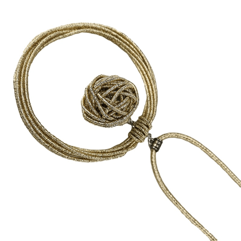 Handmade Metal Necklaces with Round Pendants / Luxury Women's Accessories in Punk Style