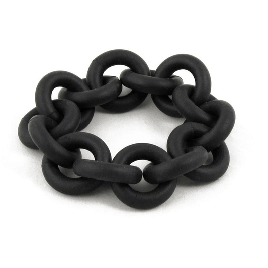 Handmade Rubber Bangles For Women / Punk Fashion Black Female Accessories