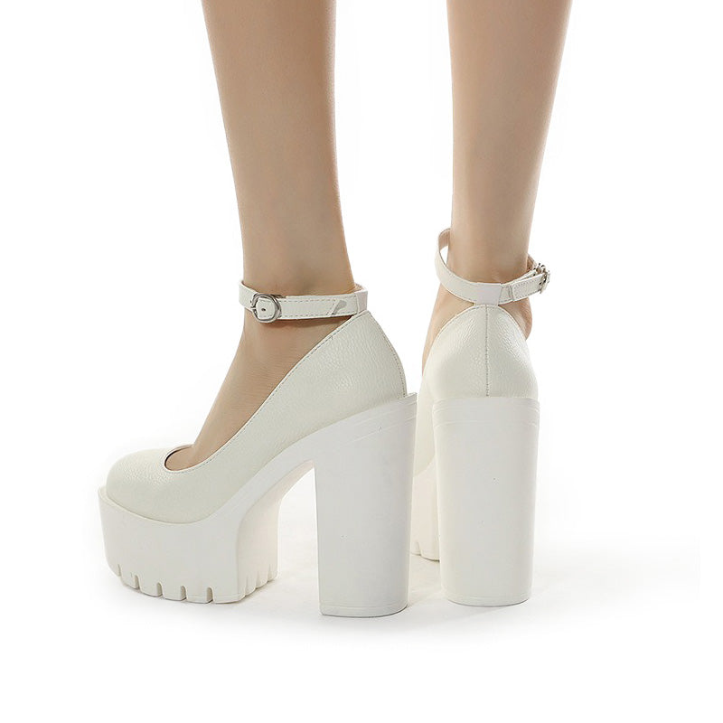 High-Heeled Shoes in Alternative Fashion / Thick Heels platform Pumps in Gothic Style