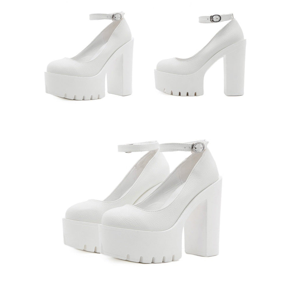 High-Heeled Shoes in Alternative Fashion / Thick Heels platform Pumps in Gothic Style