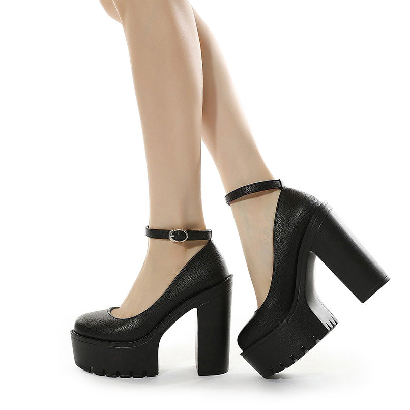 High-Heeled Shoes in Alternative Fashion / Thick Heels platform Pumps in Gothic Style