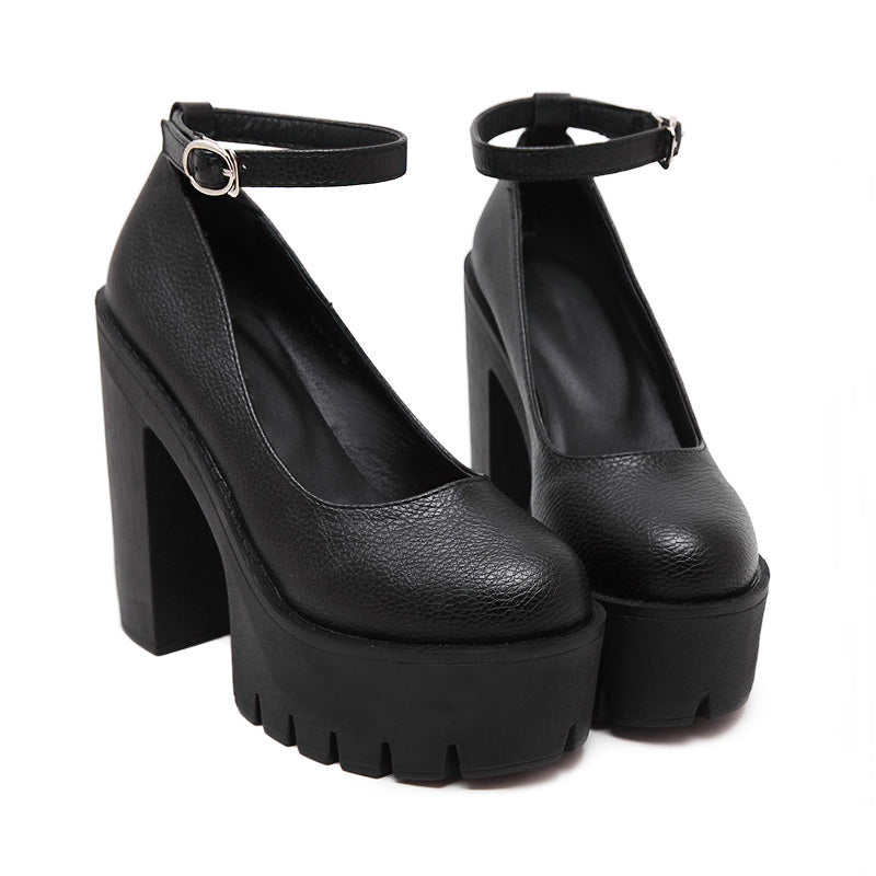 High-Heeled Shoes in Alternative Fashion / Thick Heels platform Pumps in Gothic Style