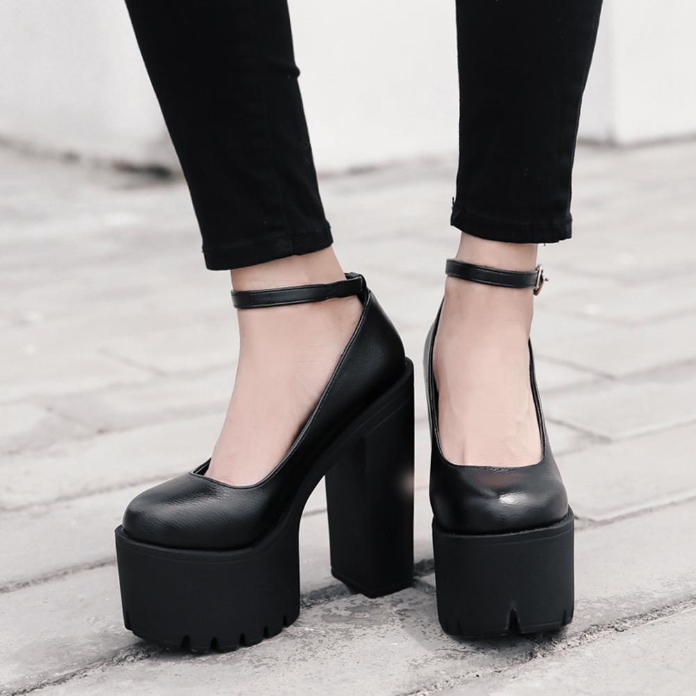 High-Heeled Shoes in Alternative Fashion / Thick Heels platform Pumps in Gothic Style