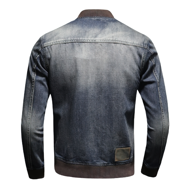 Fashion Men's Jacket with Zipper / Denim Slim Jackets on Long Sleeve / Sexy Men Clothing
