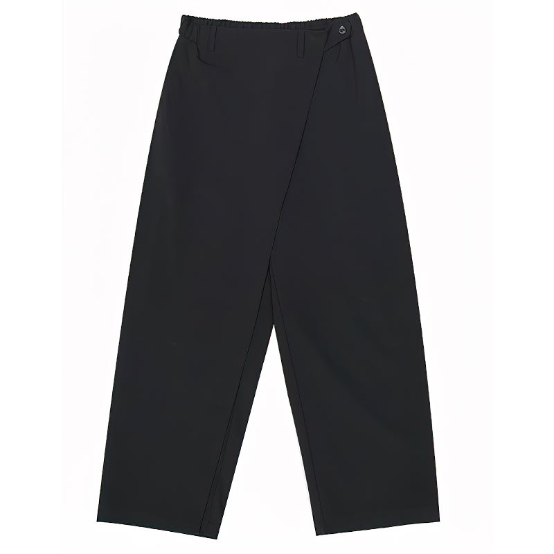 High Waist Elastic Black Long Trousers / Fashion Women's Tide Pants