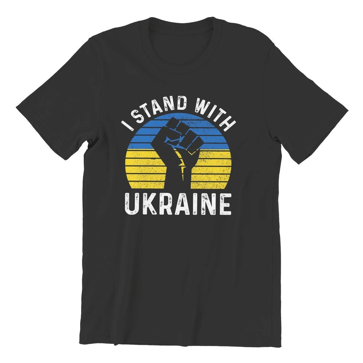 "I Stand With Ukraine" Print T-Shirts for Man and Women / Grunge Short Sleeve T-Shirts for You