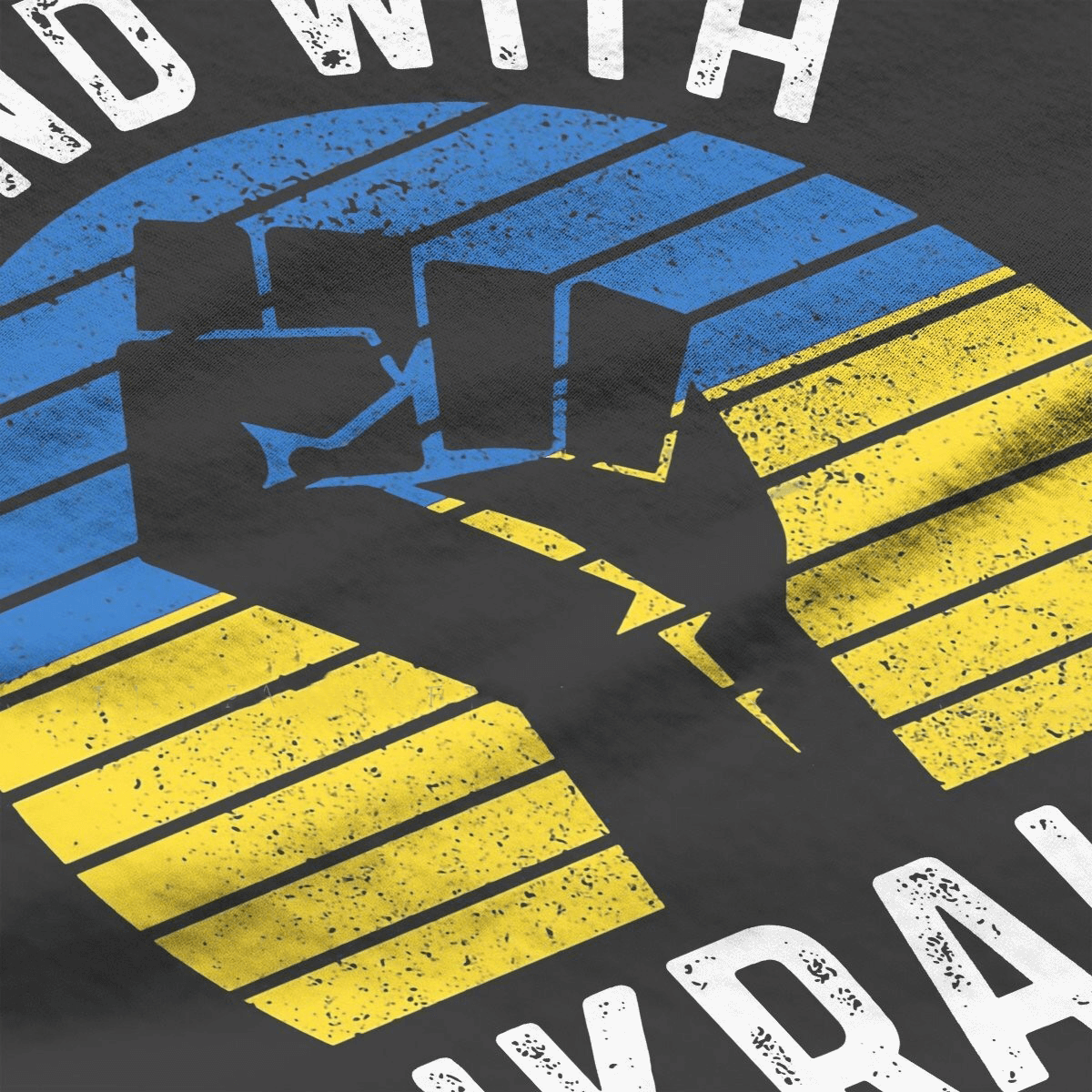 "I Stand With Ukraine" Print T-Shirts for Man and Women / Grunge Short Sleeve T-Shirts for You