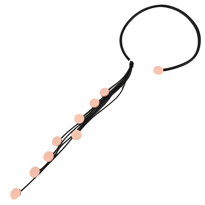 Interesting Tassel Long Rubber Necklaces / Handmade Original Wood Female Accessories