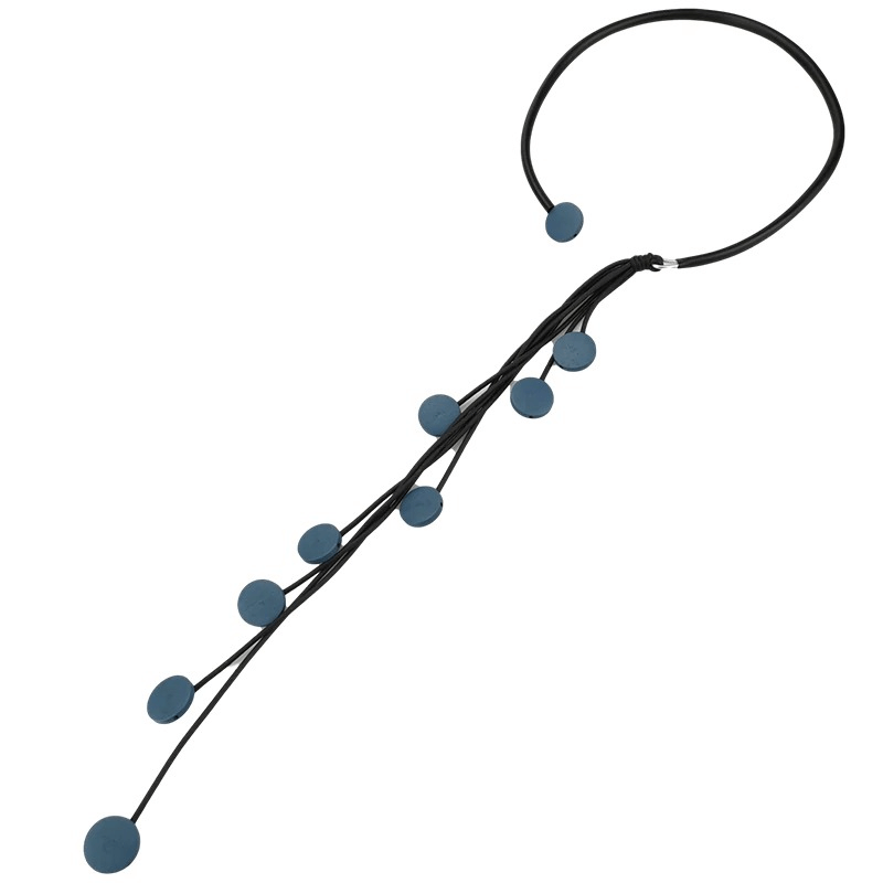 Interesting Tassel Long Rubber Necklaces / Handmade Original Wood Female Accessories