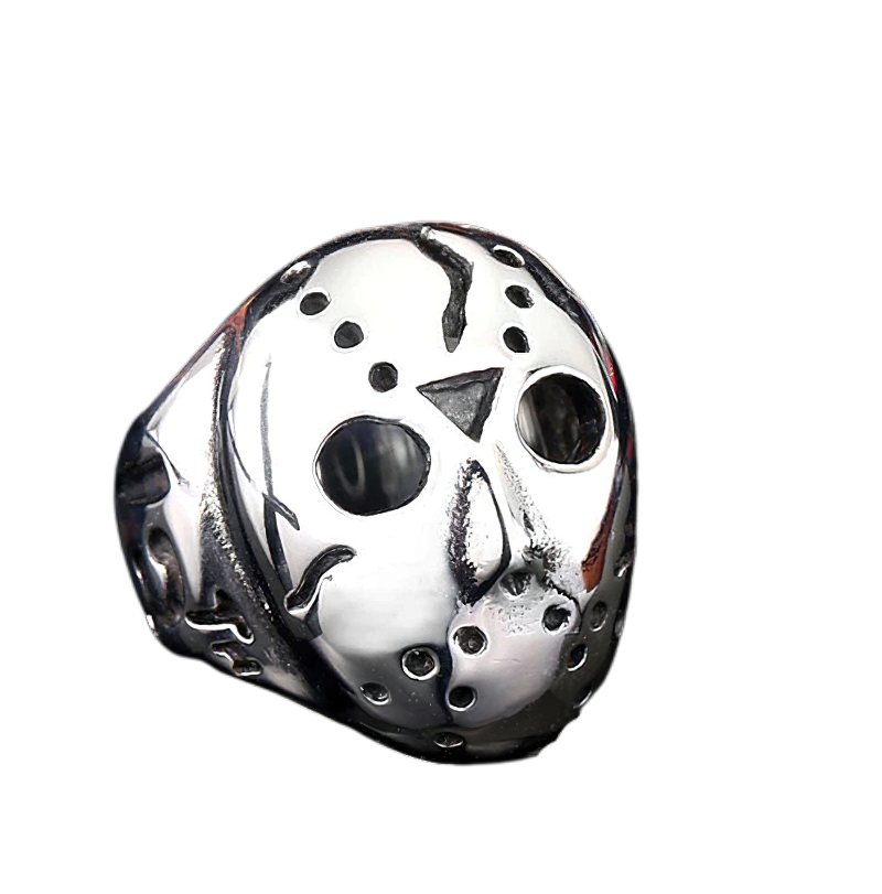 Jason Mask Ring For Men And Women / Unisex Stainless Steel Jewelry / Alternative Fashion