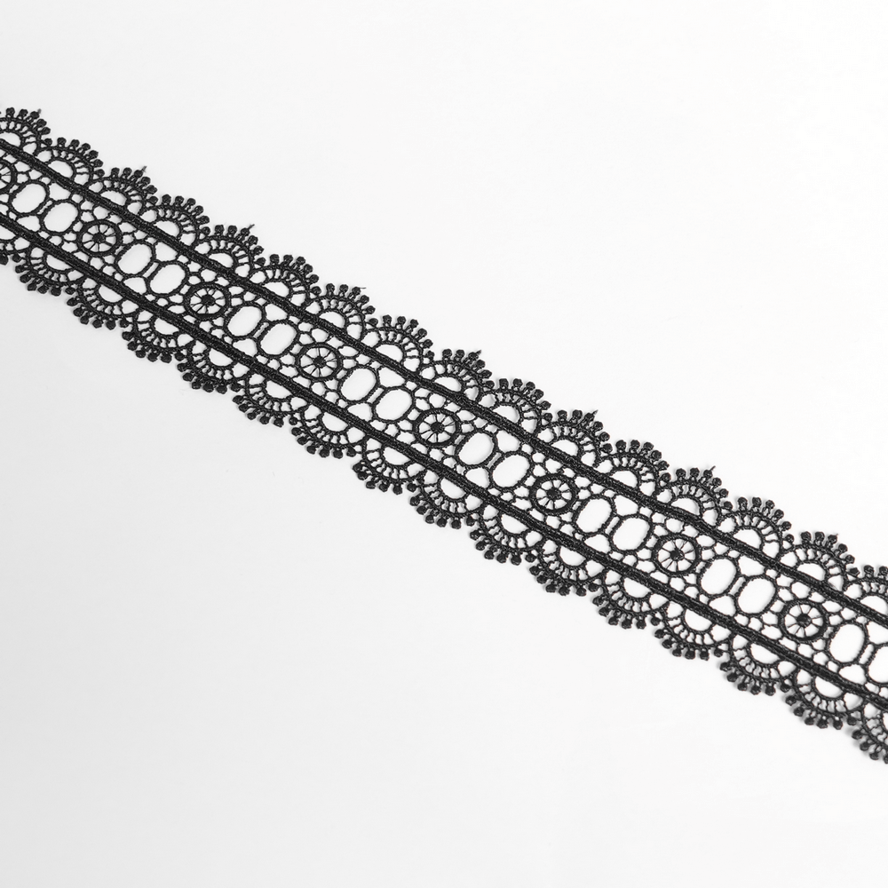 Lace Gothic Hooded Cape with Roses and Feather Detailing