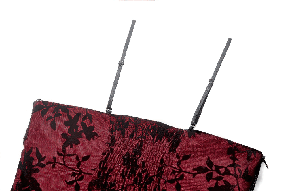 Lace-Trimmed Satin Corset Top with Floral Detail