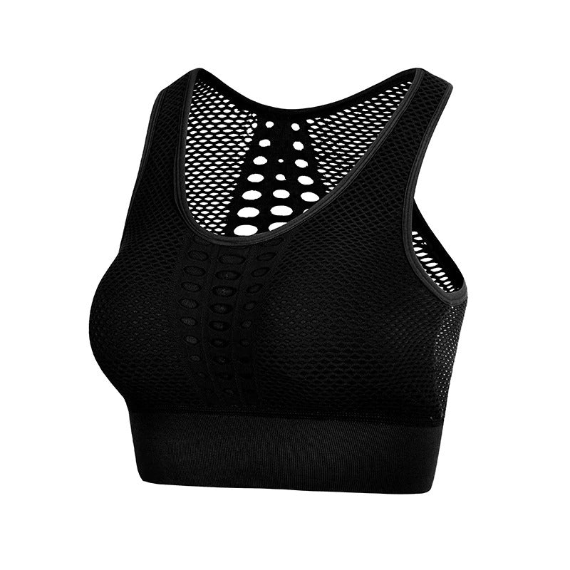 Lady's Sport Top With Beautiful Back / Seamless Breathable Sports Underwear For Women