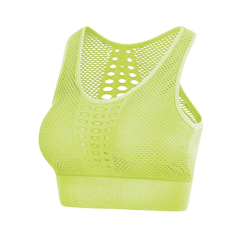 Lady's Sport Top With Beautiful Back / Seamless Breathable Sports Underwear For Women