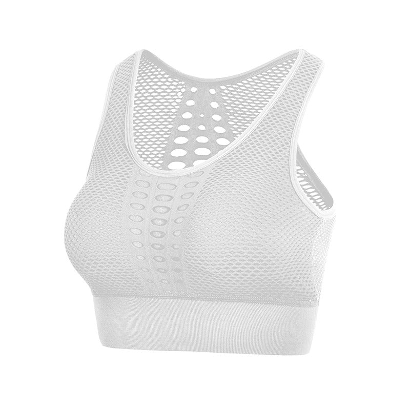 Lady's Sport Top With Beautiful Back / Seamless Breathable Sports Underwear For Women