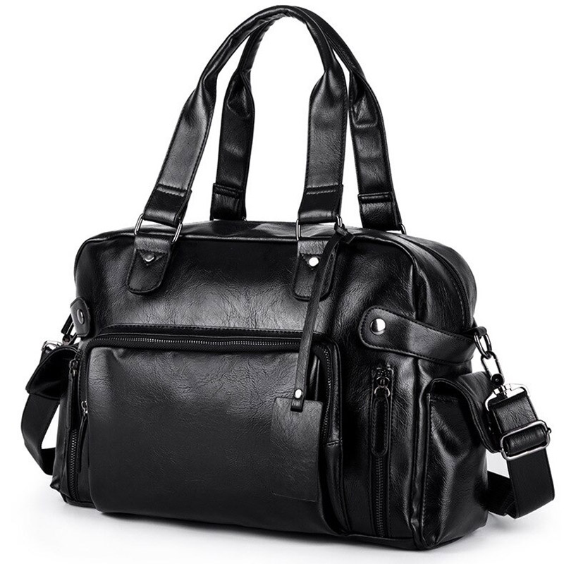 Leather Handbag / Men Messenger Bag Men's Travel Bags / Laptop Briefcase Bag