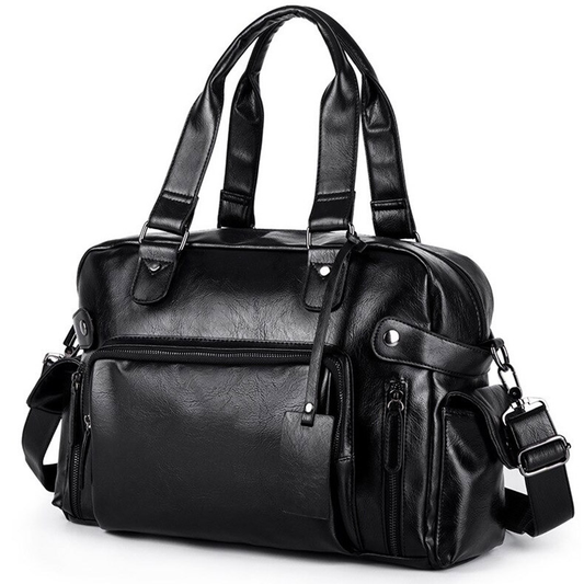 Leather Handbag / Men Messenger Bag Men's Travel Bags / Laptop Briefcase Bag