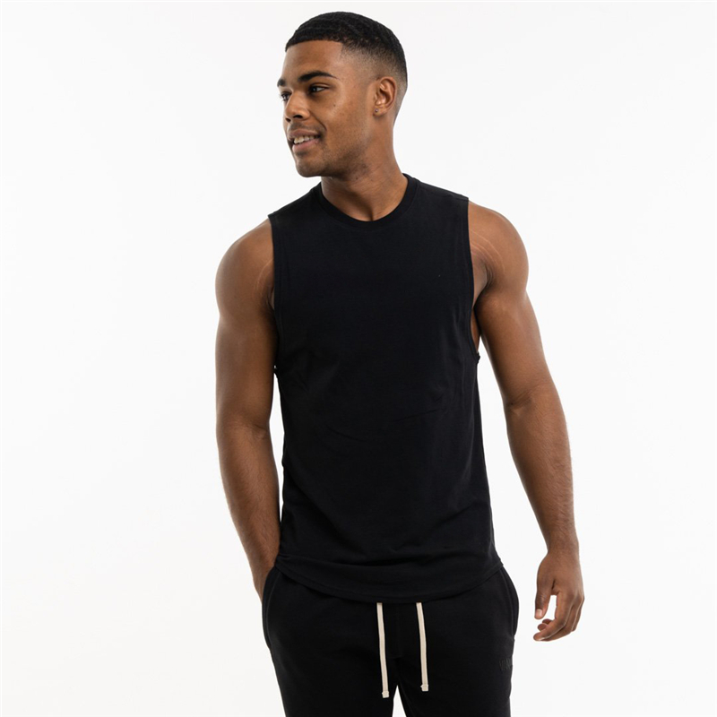 Loose Sleeveless Cotton Tank Top for Men / Alternative Style Gym Clothing