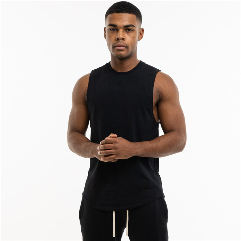 Loose Sleeveless Cotton Tank Top for Men / Alternative Style Gym Clothing