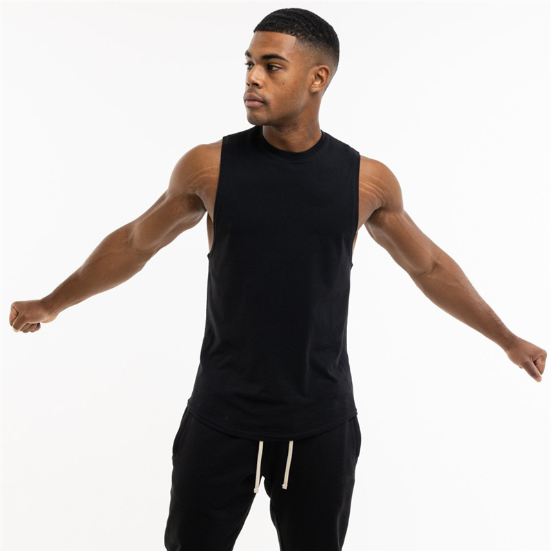 Loose Sleeveless Cotton Tank Top for Men / Alternative Style Gym Clothing