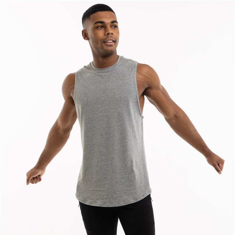 Loose Sleeveless Cotton Tank Top for Men / Alternative Style Gym Clothing