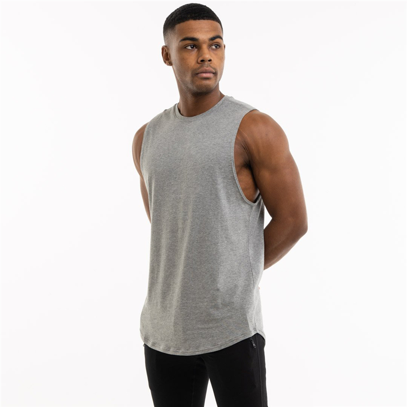 Loose Sleeveless Cotton Tank Top for Men / Alternative Style Gym Clothing