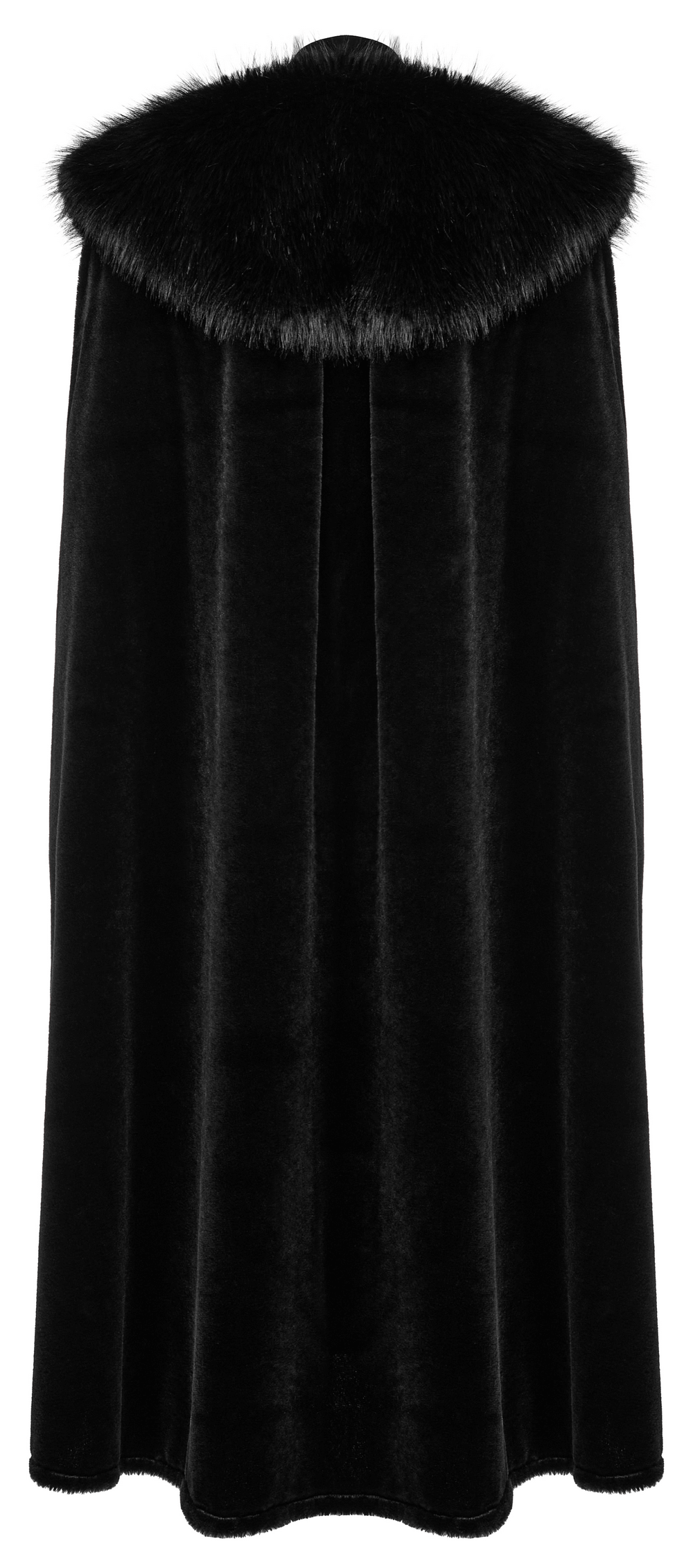 Lux Velvet Gothic Cloak with Fur Collar and Tassels