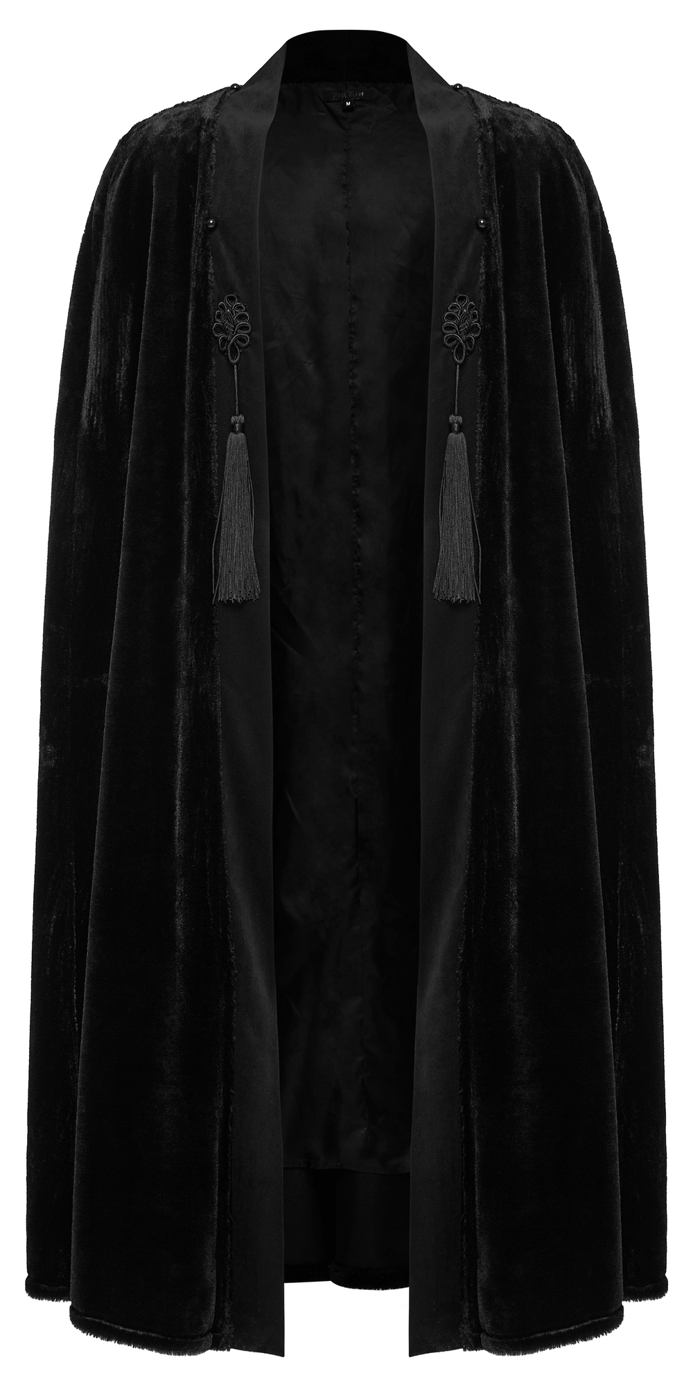 Lux Velvet Gothic Cloak with Fur Collar and Tassels