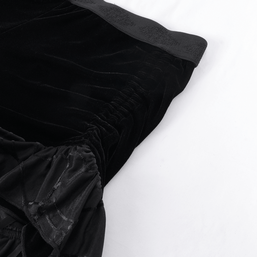 Luxurious Female Shorts with Ruffles and Feather Details