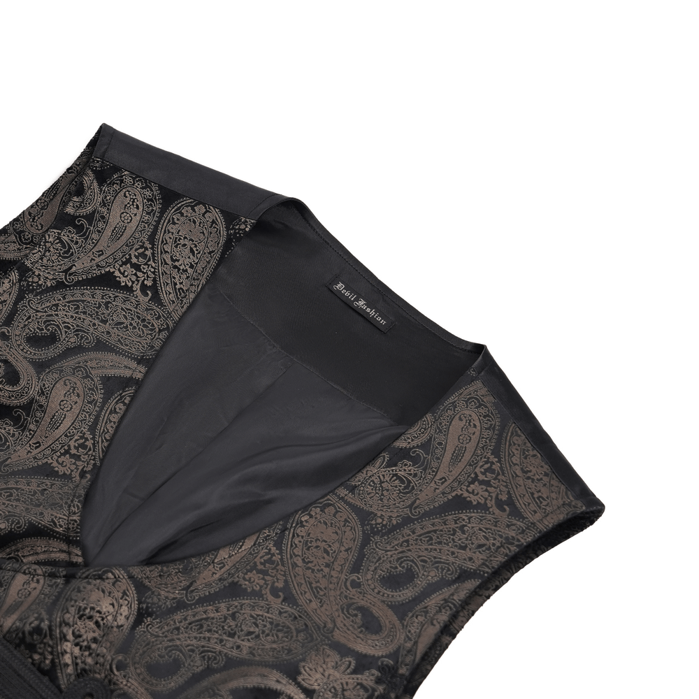 Luxurious Waistcoat with Decorative Buttons for Men