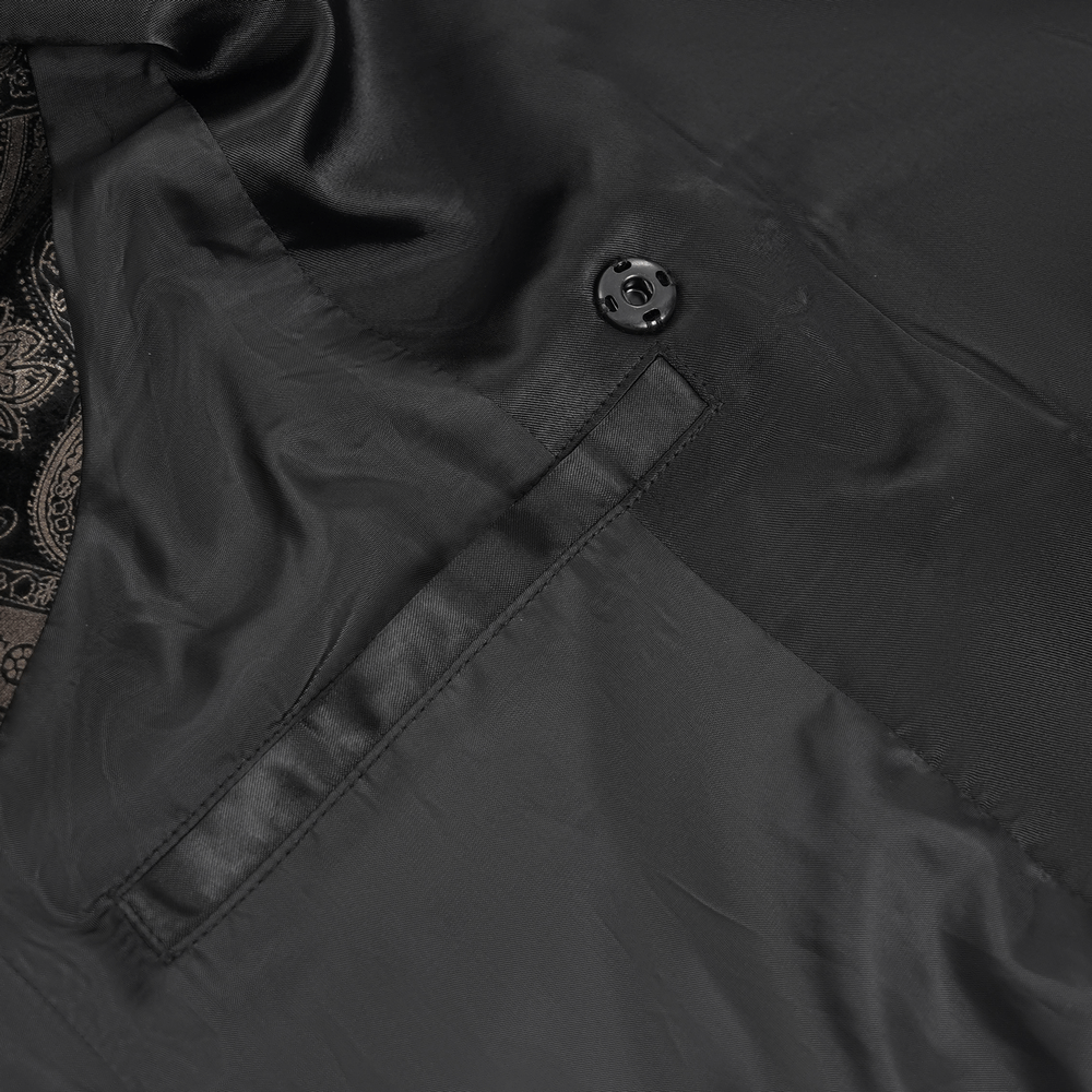 Luxurious Waistcoat with Decorative Buttons for Men