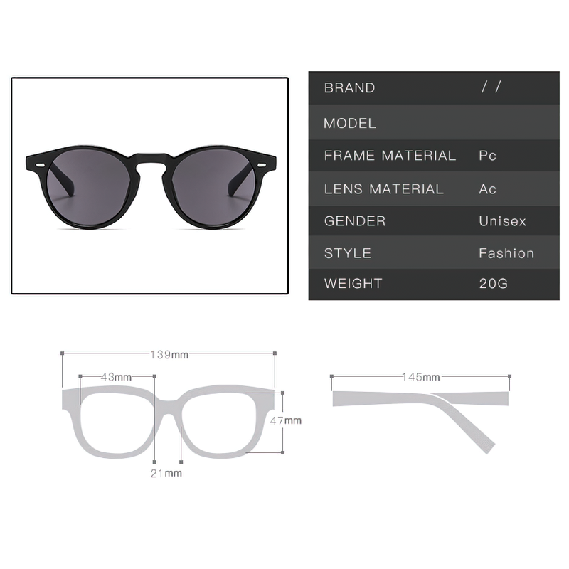 Luxury Brand Designer Sunglasses for Men and Women / Retro Sunglass for You