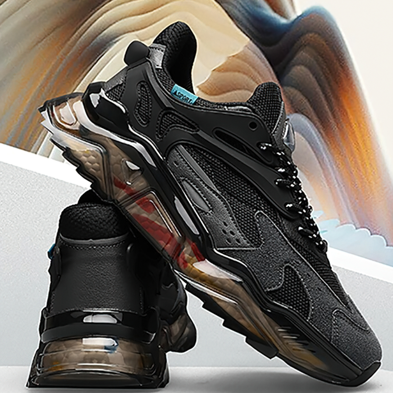 Luxury Mesh Breathable Running Sneakers / Casual Non-slip Wear-resistant Shoes