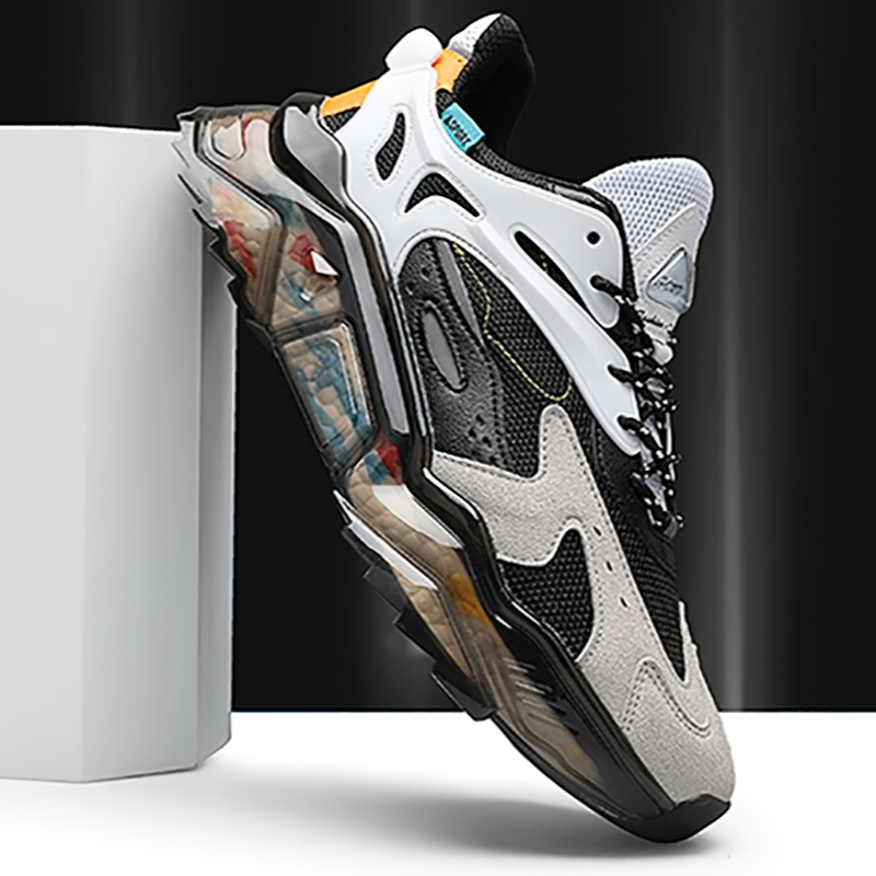 Luxury Mesh Breathable Running Sneakers / Casual Non-slip Wear-resistant Shoes