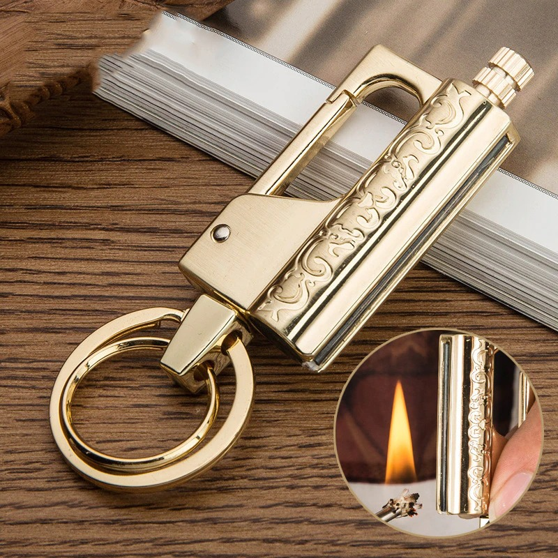 Luxury Multifunction Keychain Lighter / Waterproof Stainless steel Kerosene Lighters