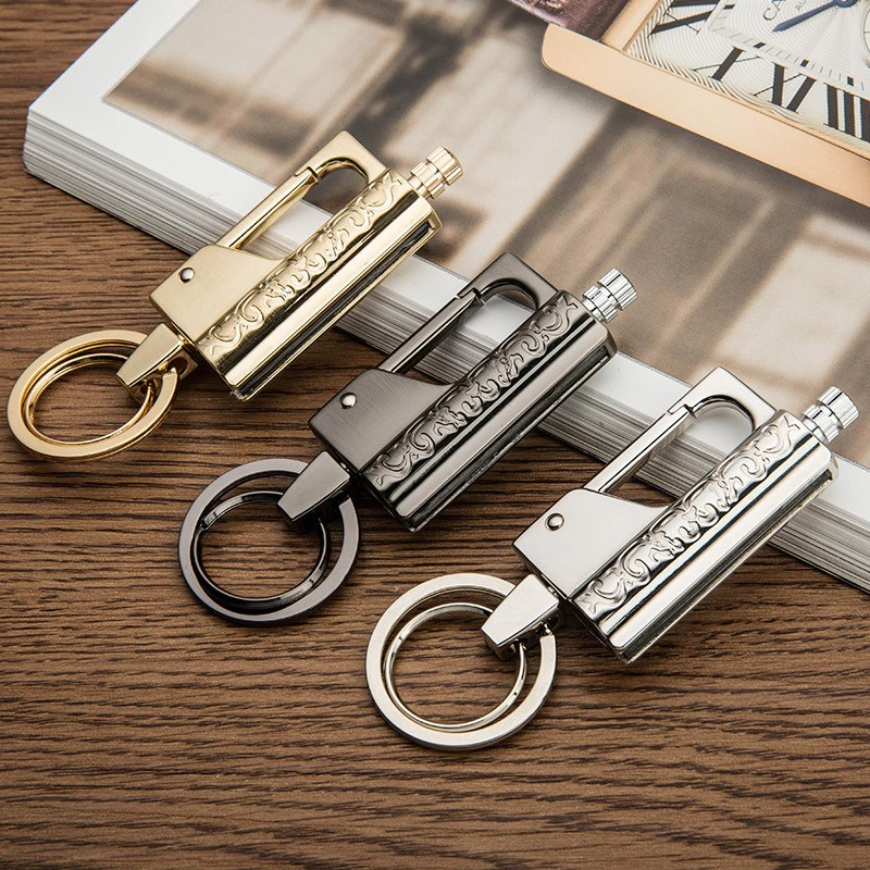 Luxury Multifunction Keychain Lighter / Waterproof Stainless steel Kerosene Lighters