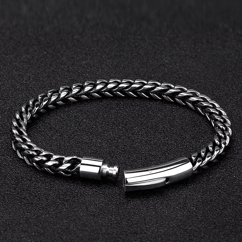 Luxury Stainless Steel Bracelet For Men / Fashion Accessories in Punk Rock Style
