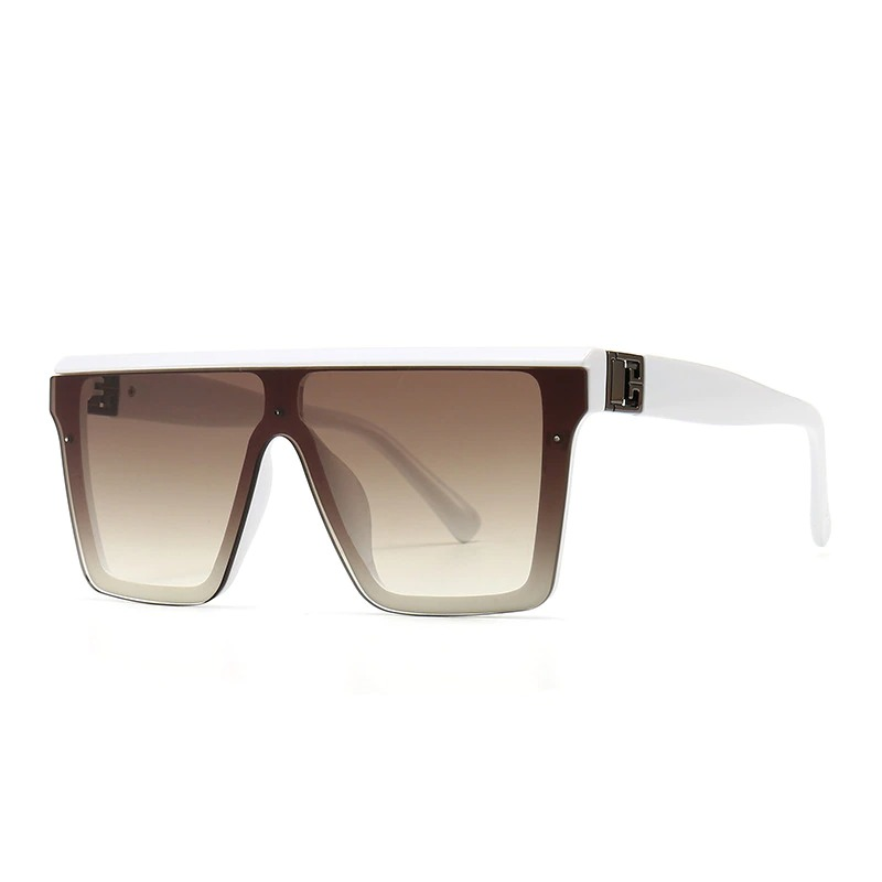 Luxury Unisex Sunglasses / Oversized Square Vintage Sunglasses with Resin Frame