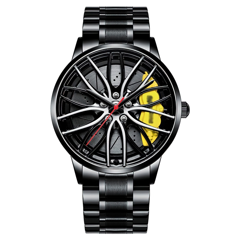 Luxury Waterproof Watch Of Wheel Style For Men / Creative Accessories Of Stainless Steel