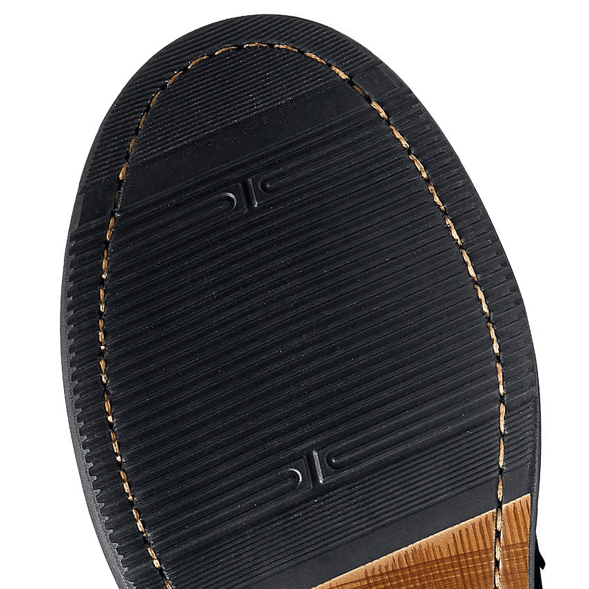 Male Retro Elegant Leather Shoes / Soft Lace-up Round Toe Oxfords / Casual Men's Footwear