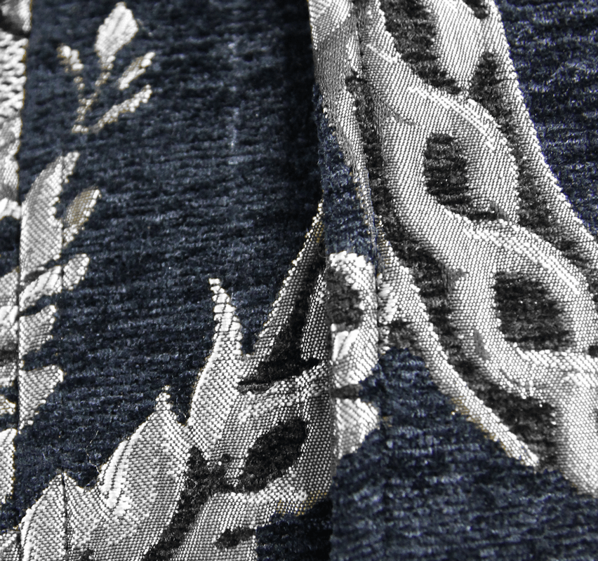 Men's Gothic Silver Embroidered Long Sleeveless Coat