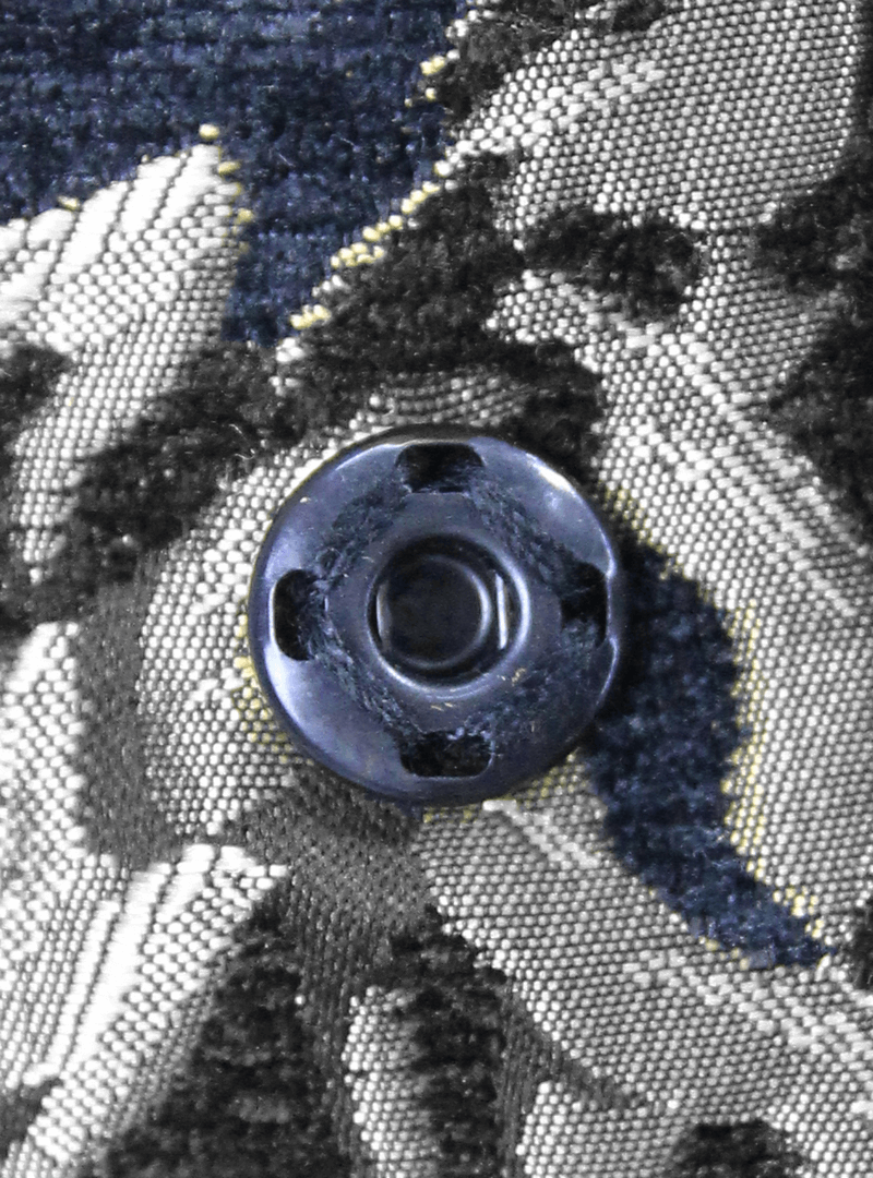 Men's Gothic Silver Embroidered Long Sleeveless Coat