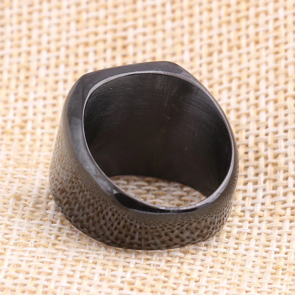 Masonic Ring for Men and Women / Stainless Steel Signet Ring in Punk Style