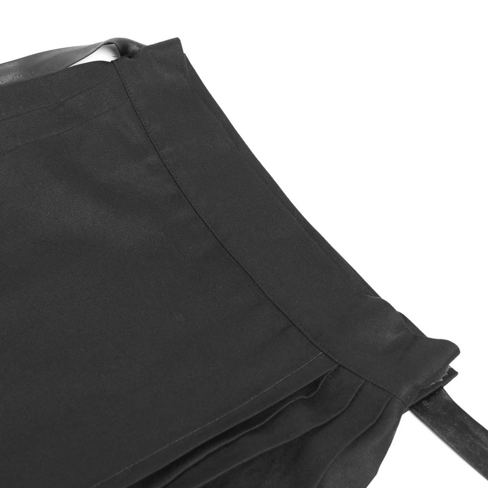 Maxi Skirt with Pentagram Straps and Grommet Details