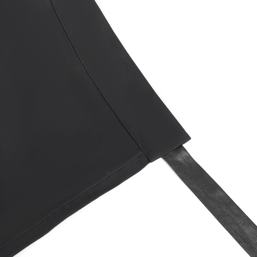 Maxi Skirt with Pentagram Straps and Grommet Details