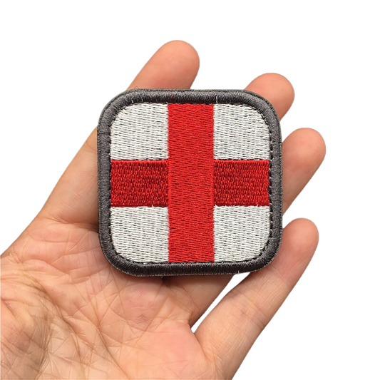 Medical Military Embroidered / Unisex Tactical Patch / Multicolor Medical Cross Patch