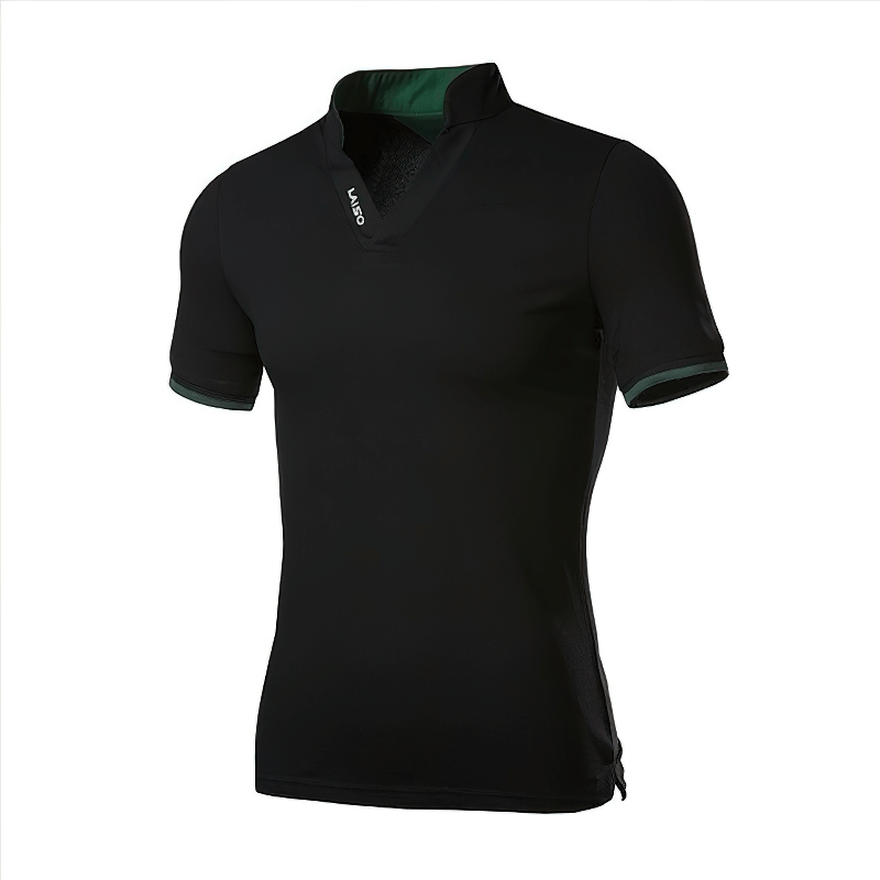 Men's Cotton Short Sleeves Polo Shirt / Fashion V-Neck Slim Fit T-Shirts / Casual Male Clothing