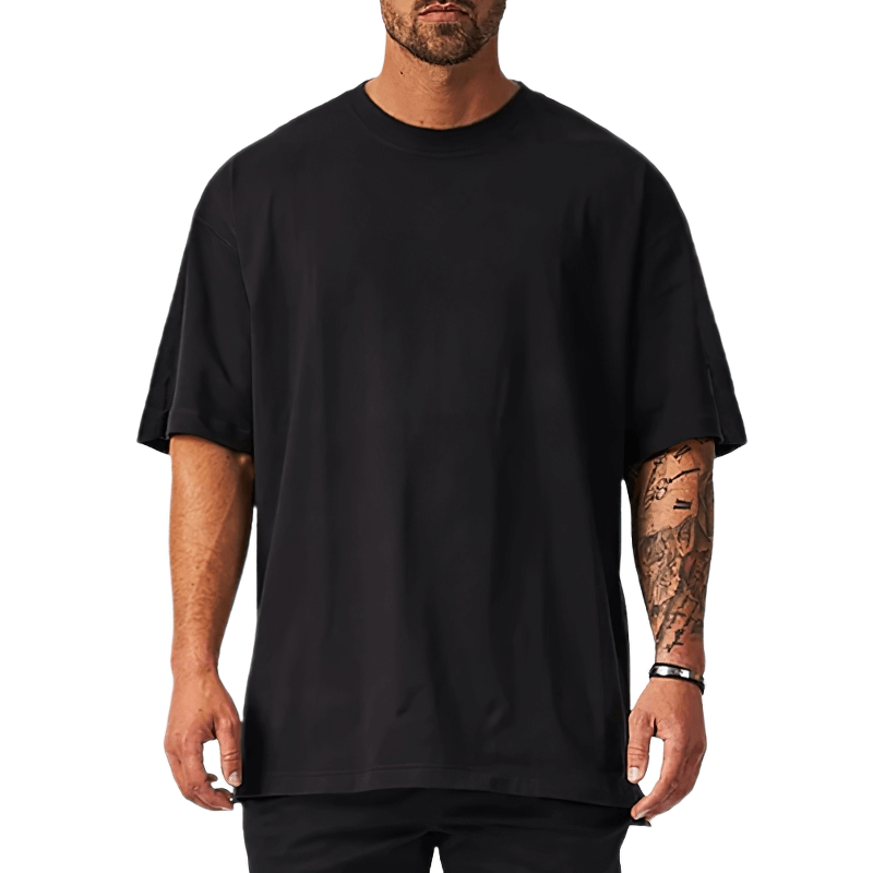 Men's Oversized Fit Short Sleeves T-shirt With Dropped Shoulder / Loose Fitness T-Shirt