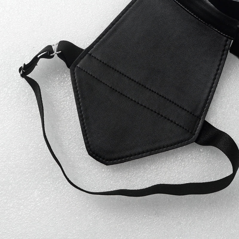 Men's Body Harness With Faux Leather / Halter Neck Buckles with O-rings