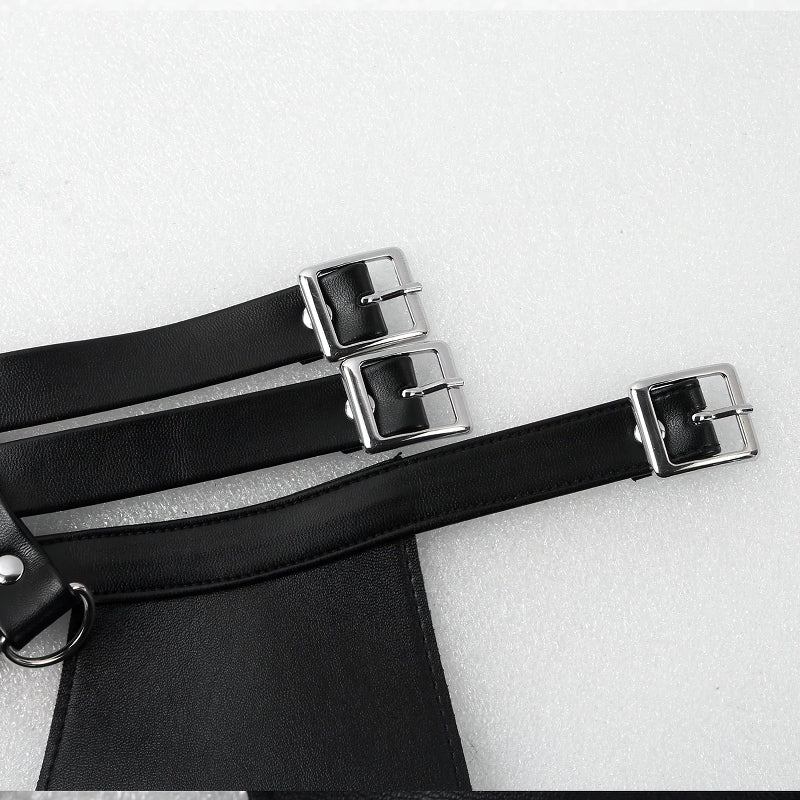 Men's Body Harness With Faux Leather / Halter Neck Buckles with O-rings